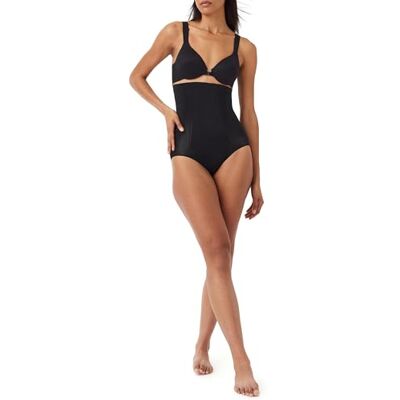 Spanx High-Waisted Mid-Thigh Short roupa interior modeladora mulher, Preto, L Spanx High-Waisted Mid-Thigh Short roupa interior modeladora mulher, Preto, L
