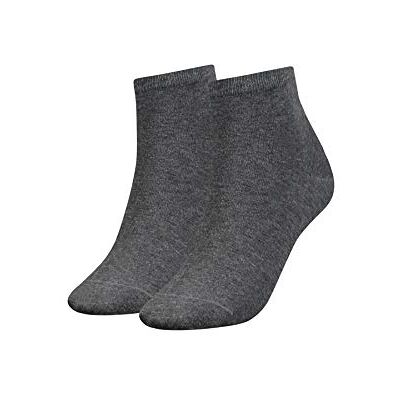 Tommy Hilfiger 373001001 Meias mulher (pacote de 2), cinzento Tommy Hilfiger 373001001 Meias mulher (pacote de 2), cinzento