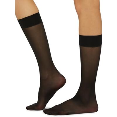 Wolford Meias até ao joelho, 20 DEN para mulher, Preto Wolford Meias até ao joelho, 20 DEN para mulher, Preto