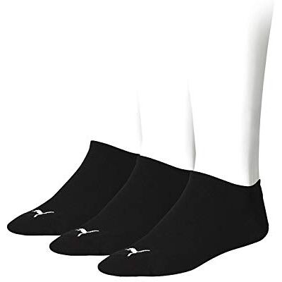 PUMA Sportsocken Invisible 3P, Meias unissexo para adultos, pacote de 3, Preto (Preto) PUMA Sportsocken Invisible 3P, Meias unissexo para adultos, pacote de 3, Preto (Preto)
