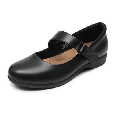 DREAM PAIRS Mary Jane planos mulher, preto, 37 DREAM PAIRS Mary Jane planos mulher, preto, 37
