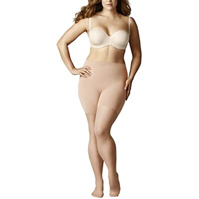 Falke Beauty Plus 20 DEN meia-calça transparente fina para tamanhos grandes cintura confortável sem pressão costura reforçada na ponta fina suave material 1 peça, Cor pele Powder 4069 E Falke Beauty Plus 20 DEN meia-calça transparente fina para tamanhos grandes cintura confortável sem pressão costura reforçada na ponta fina suave material 1 peça, Cor pele Powder 4069 E