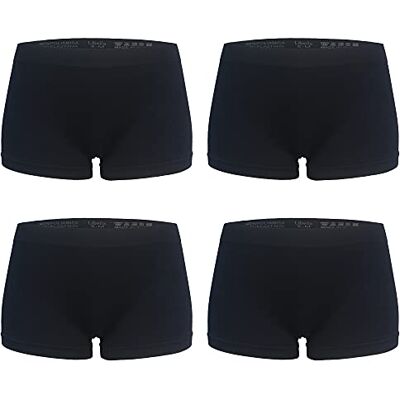 Libella Pacote de 4 cuecas Culotte boxers mulher calções microfibra sem costuras 3908 BL 2XL/3XL Libella Pacote de 4 cuecas Culotte boxers mulher calções microfibra sem costuras 3908 BL 2XL/3XL