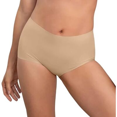Leonisa Boxer mulher de alta qualidade, cuecas invisíveis sem costuras ultraconfortáveis, 801 Dourado bege, XL Leonisa Boxer mulher de alta qualidade, cuecas invisíveis sem costuras ultraconfortáveis, 801 Dourado bege, XL