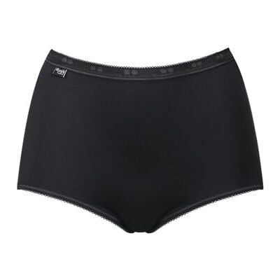 Sloggi , Basic+ Maxi 3p, Slip mulher, preto (preto), 42 Sloggi , Basic+ Maxi 3p, Slip mulher, preto (preto), 42