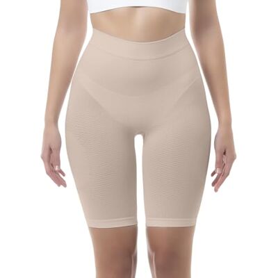 Farmacell 312 Calça Modeladora e Suporte com Efeito Massageador e Anti-Celulite, Carne, 4XL-5XL Farmacell 312 Calça Modeladora e Suporte com Efeito Massageador e Anti-Celulite, Carne, 4XL-5XL