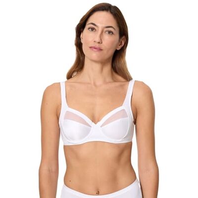 Playtex Sutiã com aro modelado médio Perfect Silhouette mulher x 1, Branco, 100 D Playtex Sutiã com aro modelado médio Perfect Silhouette mulher x 1, Branco, 100 D