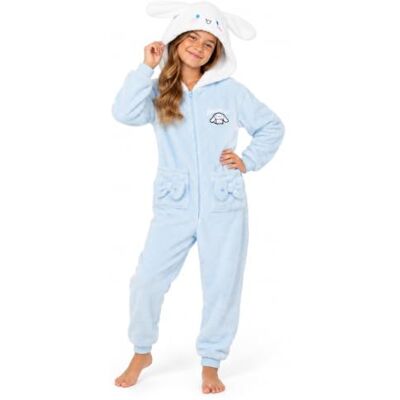 Hello Kitty Sanrio Pijama Completo para Menina e Adolescente com Capuz, Pijama de Uma Peça, Roupa de Dormir Polar, Presentes de Anime Hello Kitty Sanrio Pijama Completo para Menina e Adolescente com Capuz, Pijama de Uma Peça, Roupa de Dormir Polar, Presentes de Anime