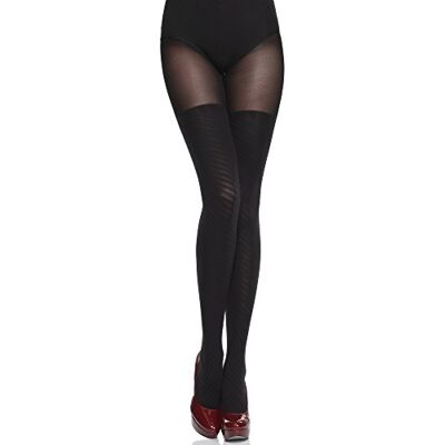 Merry Style Meias-calças com Estampa de Lingerie Sexy Mulher Tida 60 DEN, Preto Merry Style Meias-calças com Estampa de Lingerie Sexy Mulher Tida 60 DEN, Preto