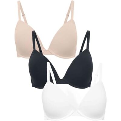 Marks & Spencer Pacote de 3 sutiãs decotados com aros para t-shirts para copo A-E Marks & Spencer Pacote de 3 sutiãs decotados com aros para t-shirts para copo A-E