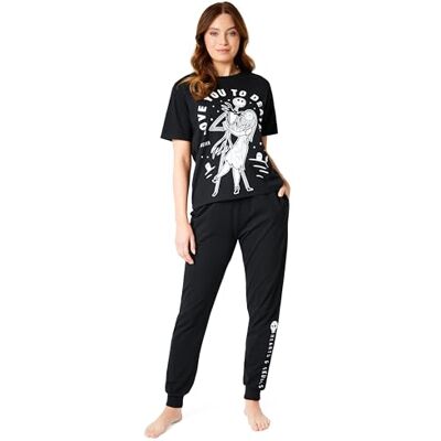 Disney Nightmare Before Christmas Pijamas para Adulto Conjunto de Pijamas de 2 Unidades, Pijamas de Inverno de Natal Disney Nightmare Before Christmas Pijamas para Adulto Conjunto de Pijamas de 2 Unidades, Pijamas de Inverno de Natal