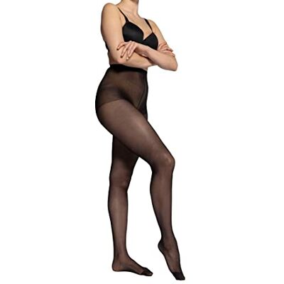 Ulla Popken Calças de Meia 3 em 1, Meias Macias para Mulher, Clássico preto Ulla Popken Calças de Meia 3 em 1, Meias Macias para Mulher, Clássico preto