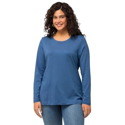 Ulla Popken Jeans Regular Fit Stretch Calças de ganga para mulher, Azul ganga, 50 W/32 L Ulla Popken Jeans Regular Fit Stretch Calças de ganga para mulher, Azul ganga, 50 W/32 L