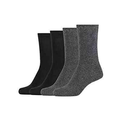 Camano Meias opacas, conjunto de 4 unidades para mulher, Cinzento (cinza escuro Melange 9700) Camano Meias opacas, conjunto de 4 unidades para mulher, Cinzento (cinza escuro Melange 9700)