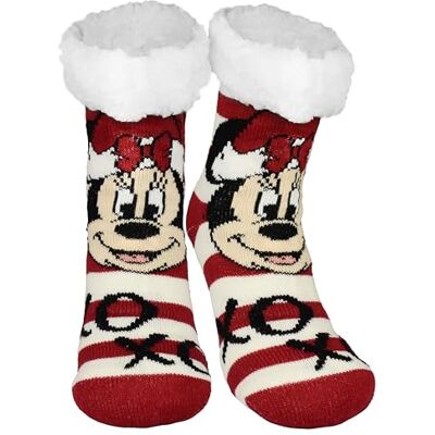 United Meias de cabana Mickey Mouse da Disney XOXO meias de casa para mulher, meias macias de inverno, meias quentes, Multicolor United Meias de cabana Mickey Mouse da Disney XOXO meias de casa para mulher, meias macias de inverno, meias quentes, Multicolor