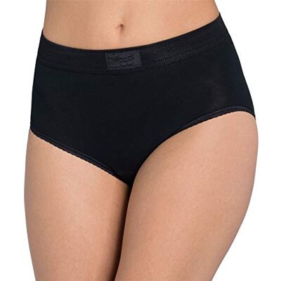 Sloggi Double Comfort Maxi Cueca de Biquíni para Mulher, Preto (Preto) Sloggi Double Comfort Maxi Cueca de Biquíni para Mulher, Preto (Preto)