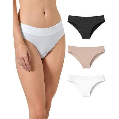 Risalti Calcinhas mulher brasileiras bambu 3 peças cuecas brasileiras mulher, mangas de mulher pacote, roupa de mulher, mais macia que cuecas mulher algodão, tanga para mulher, cuecas sem costuras Risalti Calcinhas mulher brasileiras bambu 3 peças cuecas brasileiras mulher, mangas de mulher pacote, roupa de mulher, mais macia que cuecas mulher algodão, tanga para mulher, cuecas sem costuras
