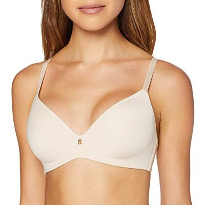 Triumph Sutiã com enchimento sem aros para mulher, Bege, 105B Triumph Sutiã com enchimento sem aros para mulher, Bege, 105B