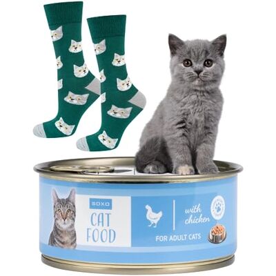 soxo Comida Gato Meias Mulher Divertidas Presentes Para Homem Originais Presente 2 Tamanhos soxo Comida Gato Meias Mulher Divertidas Presentes Para Homem Originais Presente 2 Tamanhos