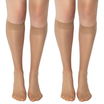 MANA MANA Meias até à Coxa: Meias Pop de 15 Deniers até ao Joelho, Transpiráveis e Elegantes, Tamanho Único, Fabricadas em Itália, Perfeitas para Todas as Ocasiões MANA MANA Meias até à Coxa: Meias Pop de 15 Deniers até ao Joelho, Transpiráveis e Elegantes, Tamanho Único, Fabricadas em Itália, Perfeitas para Todas as Ocasiões