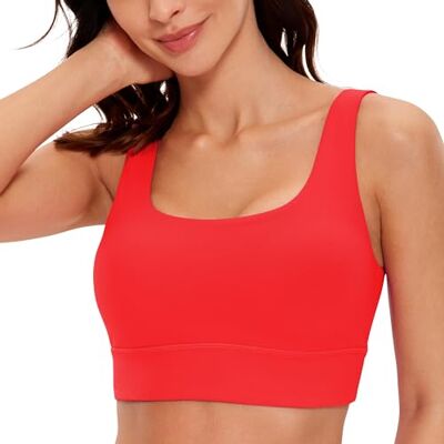 CRZ YOGA Butterluxe Sutiã U para trás Suporte leve, almofadas removíveis, ioga, extremamente suave, linha longa, alças largas, para mulher CRZ YOGA Butterluxe Sutiã U para trás Suporte leve, almofadas removíveis, ioga, extremamente suave, linha longa, alças largas, para mulher