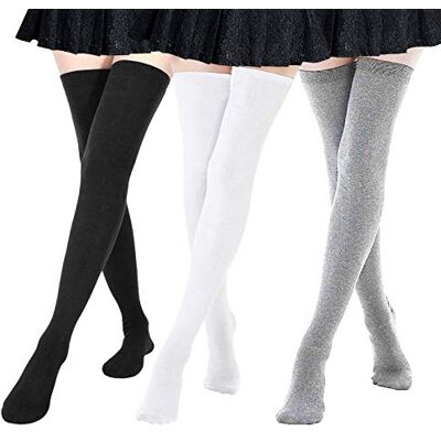 DRESHOW Mulher extra longas meias até ao joelho cosplay casual sobre o joelho meias até à coxa, Tamanho único DRESHOW Mulher extra longas meias até ao joelho cosplay casual sobre o joelho meias até à coxa, Tamanho único