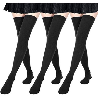 DRESHOW Mulher Meias Extra Longas Até ao Joelho Cosplay Casual Acima do Joelho Meias Até a Coxa, Tamanho único DRESHOW Mulher Meias Extra Longas Até ao Joelho Cosplay Casual Acima do Joelho Meias Até a Coxa, Tamanho único