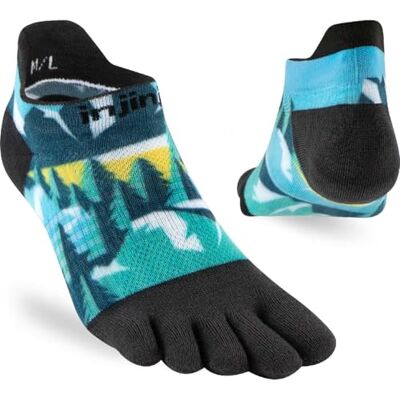 Injinji Women's Run Light Weight No-SHOW SPECTRUM EVERGREEN M/L, multicolor, M-L, multicolorido Injinji Women's Run Light Weight No-SHOW SPECTRUM EVERGREEN M/L, multicolor, M-L, multicolorido