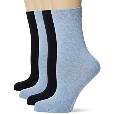 Camano Meias opacas, conjunto de 4 unidades para mulher, Azul (04 Marinha 5999) Camano Meias opacas, conjunto de 4 unidades para mulher, Azul (04 Marinha 5999)