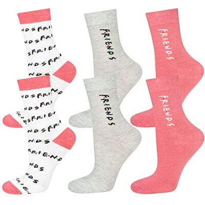 soxo Warner Bros Friends Meias de mulher divertidas meias altas originais algodão meias inverno 35-40 3 pares Set Para Amiga, Detalle De Cumpleaños, Socks Altos, Diseños Graciosos soxo Warner Bros Friends Meias de mulher divertidas meias altas originais algodão meias inverno 35-40 3 pares Set Para Amiga, Detalle De Cumpleaños, Socks Altos, Diseños Graciosos