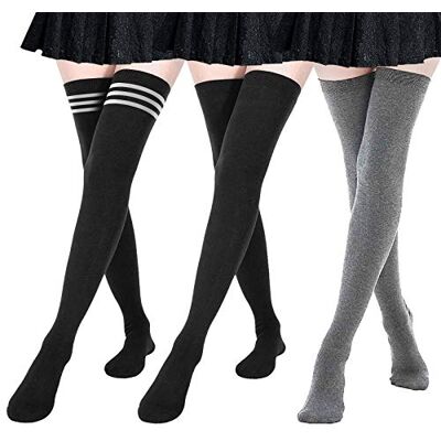 DRESHOW Mulher extra longas meias até ao joelho cosplay casual sobre o joelho meias até à coxa, Tamanho único DRESHOW Mulher extra longas meias até ao joelho cosplay casual sobre o joelho meias até à coxa, Tamanho único