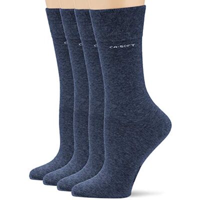 Camano 3642000 Meias mulher (conjunto de 4), Azul (Jeans 0006) Camano 3642000 Meias mulher (conjunto de 4), Azul (Jeans 0006)