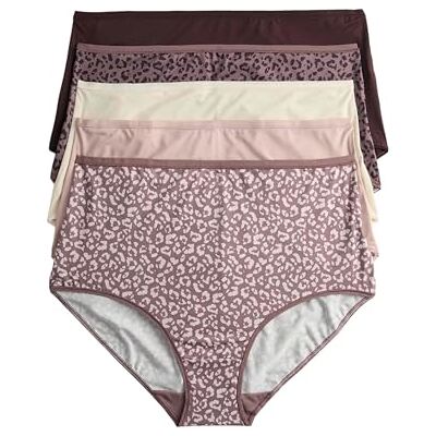 Marks & Spencer Cuecas completas de microfibra para mulher, conjunto de 5 Marks & Spencer Cuecas completas de microfibra para mulher, conjunto de 5