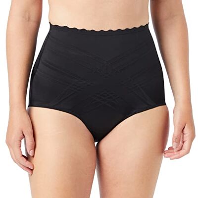 DIM Cuecas de corte alto efeito modelador 3 em 1 Beauty Lift mulher x1, Preto (preto 127), L DIM Cuecas de corte alto efeito modelador 3 em 1 Beauty Lift mulher x1, Preto (preto 127), L