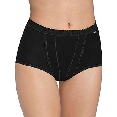 Sloggi Controlo Maxi 2p, Slip para mulher, preto, 44 Sloggi Controlo Maxi 2p, Slip para mulher, preto, 44