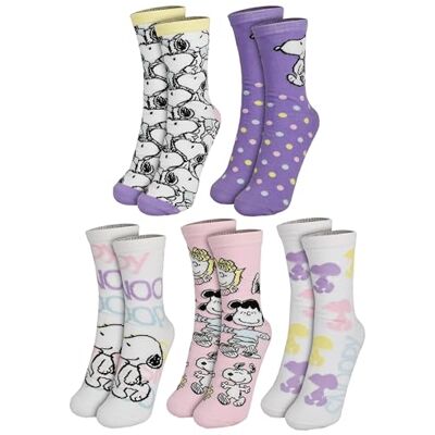 United The Peanuts Snoopy meias femininas meias femininas Sneakers 38-43 (embalagem de 5) United The Peanuts Snoopy meias femininas meias femininas Sneakers 38-43 (embalagem de 5)