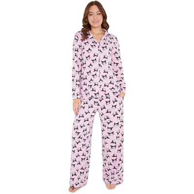 Hello Kitty Sanrio Conjunto de pijama para mulheres, adolescentes e meninas, pijamas Kuromi com parte superior e inferior, roupa de dormir Kawaii para mulher, presentes para ela Hello Kitty Sanrio Conjunto de pijama para mulheres, adolescentes e meninas, pijamas Kuromi com parte superior e inferior, roupa de dormir Kawaii para mulher, presentes para ela