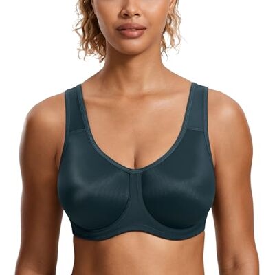 SYROKAN Sutiã Desportivo Mulher com Aros Alto Impacto Tamanhos Grandes com Tirantes Ajustáveis con Aros, Tallas Grandes, con Tirantes Ajustables SYROKAN Sutiã Desportivo Mulher com Aros Alto Impacto Tamanhos Grandes com Tirantes Ajustáveis con Aros, Tallas Grandes, con Tirantes Ajustables