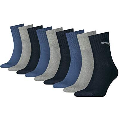 PUMA Short Crew 3 pares, Meias unissexo PUMA Short Crew 3 pares, Meias unissexo