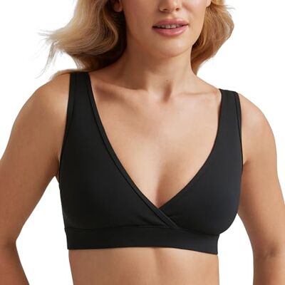 CRZ YOGA Butterluxe Maternidad Cruzado Sem Fio Amamentação Dormir Sutiãs para Mulheres Butterluxe, Forro Doble, Soporte Ligero, sin Relleno, Yoga, Súper Suave, Espalda en U, Correas Anchas, Embarazo y Posparto CRZ YOGA Butterluxe Maternidad Cruzado Sem Fio Amamentação Dormir Sutiãs para Mulheres Butterluxe, Forro Doble, Soporte Ligero, sin Relleno, Yoga, Súper Suave, Espalda en U, Correas Anchas, Embarazo y Posparto