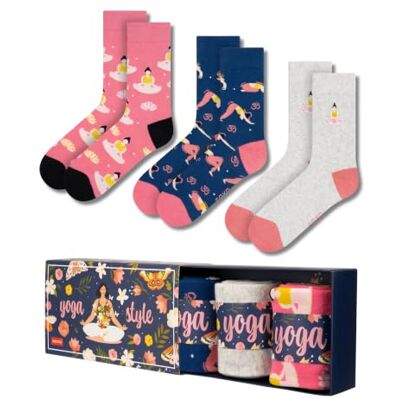 soxo Yoga Meias Divertidas para Mulher Algodão Socks Presentes Originais Presente Para Ela 35-40 3 Pares, Yoga soxo Yoga Meias Divertidas para Mulher Algodão Socks Presentes Originais Presente Para Ela 35-40 3 Pares, Yoga