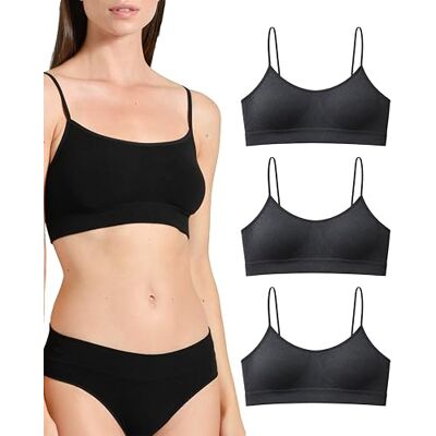 Risalti Sutiãs mulher ombros estreitos de bambu 3 peças sutiã sem aros suporte leve, mais macios que o sutiã desportivo para mulher, sutiã de mulher, roupa de mulher sem costuras Made In Italy Risalti Sutiãs mulher ombros estreitos de bambu 3 peças sutiã sem aros suporte leve, mais macios que o sutiã desportivo para mulher, sutiã de mulher, roupa de mulher sem costuras Made In Italy