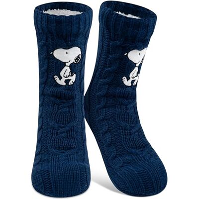 United The Peanuts Snoopy Meias aconchegantes para mulher, azul, tamanho único 38-43, meias antiderrapantes macias com forro sherpa, meias quentes, meias de cabana United The Peanuts Snoopy Meias aconchegantes para mulher, azul, tamanho único 38-43, meias antiderrapantes macias com forro sherpa, meias quentes, meias de cabana