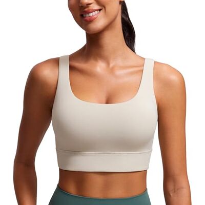 CRZ YOGA Butterluxe Sutiã U para trás Suporte leve, almofadas removíveis, ioga, extremamente suave, linha longa, alças largas, para mulher CRZ YOGA Butterluxe Sutiã U para trás Suporte leve, almofadas removíveis, ioga, extremamente suave, linha longa, alças largas, para mulher