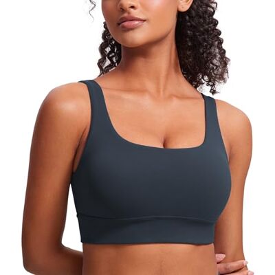 CRZ YOGA Butterluxe Sutiã U para trás Suporte leve, almofadas removíveis, ioga, extremamente suave, linha longa, alças largas, para mulher CRZ YOGA Butterluxe Sutiã U para trás Suporte leve, almofadas removíveis, ioga, extremamente suave, linha longa, alças largas, para mulher