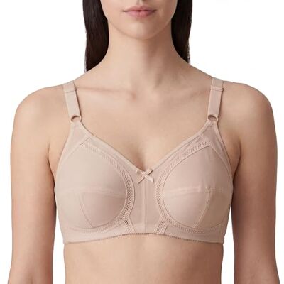 Selene , Sutiã de Mulher com Faixa Alta, Sem Aros nem Enchimento, em Tecido Macio, Coleção Maite, Terra, 90B Selene , Sutiã de Mulher com Faixa Alta, Sem Aros nem Enchimento, em Tecido Macio, Coleção Maite, Terra, 90B