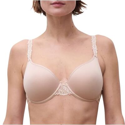 Chantelle CHAMPS ELYSEES, Sutiã de memória cobrindo, Lingerie para mulher, Dune, 90 C Chantelle CHAMPS ELYSEES, Sutiã de memória cobrindo, Lingerie para mulher, Dune, 90 C