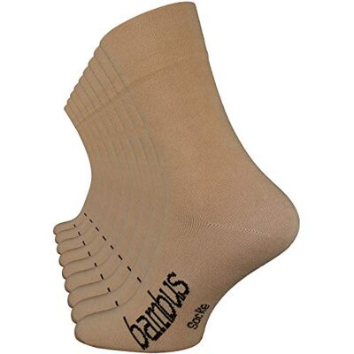 Vincent 6 ou 9 pares de meias de bambu para homem e mulher, ponta reforçada à mão (sem costuras), sem elástico Vincent 6 ou 9 pares de meias de bambu para homem e mulher, ponta reforçada à mão (sem costuras), sem elástico