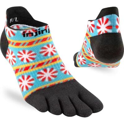 Injinji Women's Run Light Weight No-SHOW SPECTRUM PEPPERMINT M/L, multicolor, M-L, multicolorido Injinji Women's Run Light Weight No-SHOW SPECTRUM PEPPERMINT M/L, multicolor, M-L, multicolorido