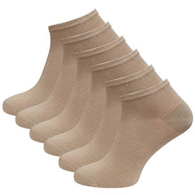 Vincent 6 pares meias curtas de bambu para homens e mulheres Vincent 6 pares meias curtas de bambu para homens e mulheres